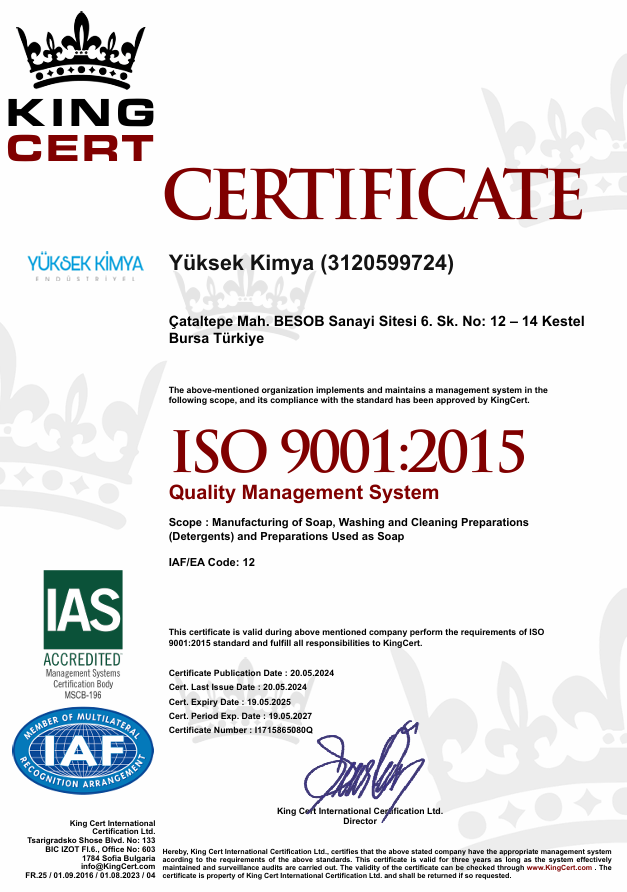 ISO - 9001:2015 Quality Management System