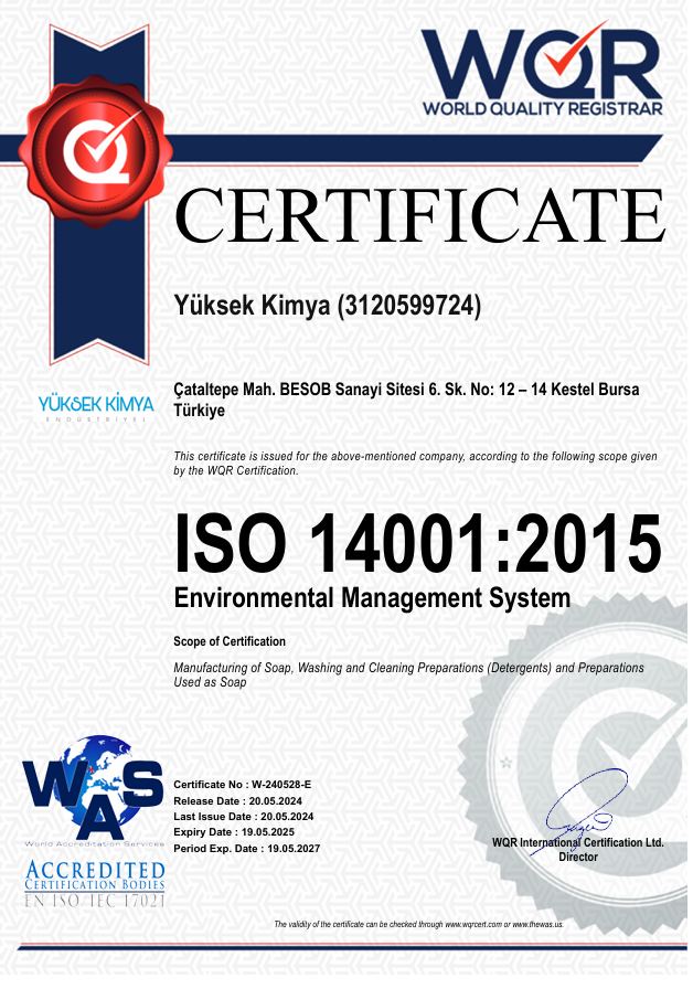  ISO 14001:2015  Environmental Management System